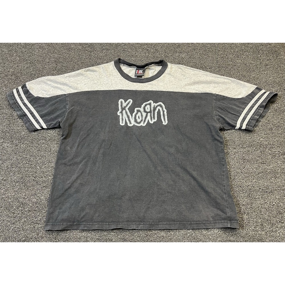 Vintage Korn Follow The Leader Band TShirt Mens Extra Large Nu Metal Concert USA